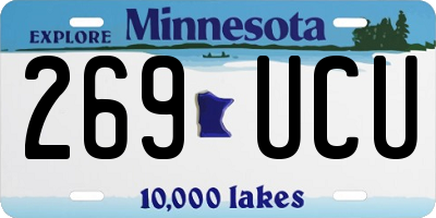 MN license plate 269UCU