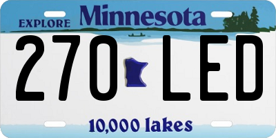 MN license plate 270LED