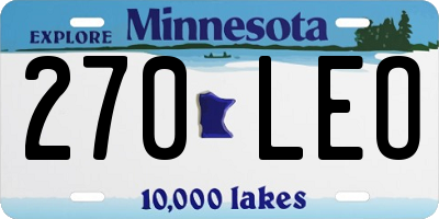 MN license plate 270LEO