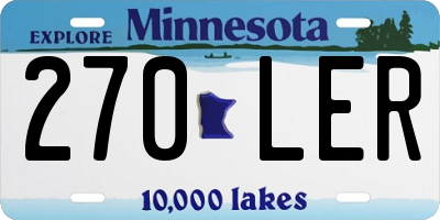 MN license plate 270LER