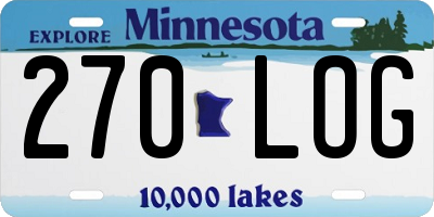 MN license plate 270LOG