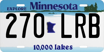 MN license plate 270LRB