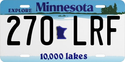 MN license plate 270LRF