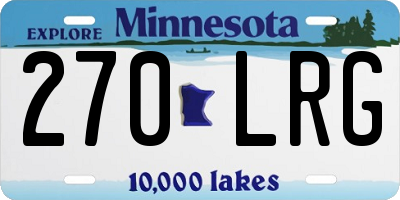 MN license plate 270LRG