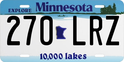 MN license plate 270LRZ