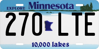 MN license plate 270LTE