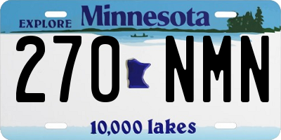 MN license plate 270NMN