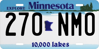MN license plate 270NMO