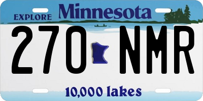 MN license plate 270NMR