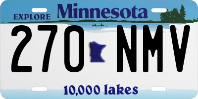MN license plate 270NMV