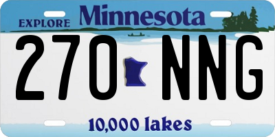MN license plate 270NNG