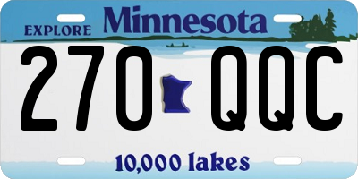 MN license plate 270QQC