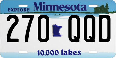 MN license plate 270QQD