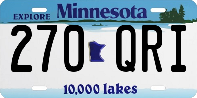 MN license plate 270QRI