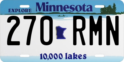 MN license plate 270RMN