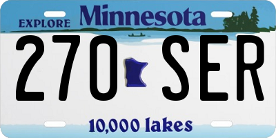 MN license plate 270SER