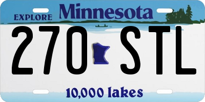 MN license plate 270STL