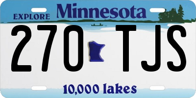 MN license plate 270TJS