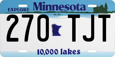 MN license plate 270TJT