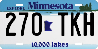 MN license plate 270TKH