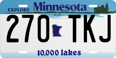 MN license plate 270TKJ