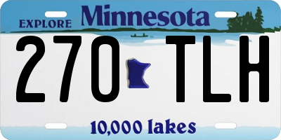 MN license plate 270TLH