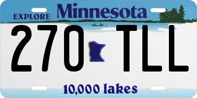 MN license plate 270TLL