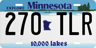 MN license plate 270TLR