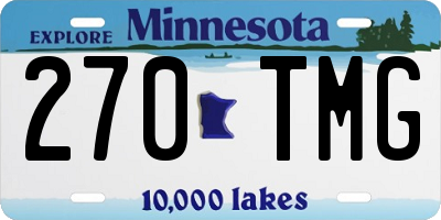 MN license plate 270TMG