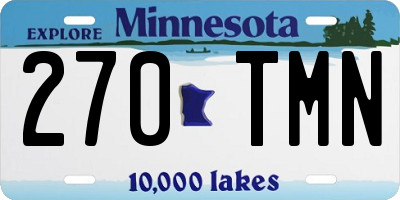 MN license plate 270TMN