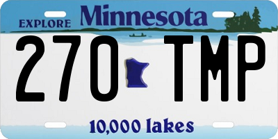 MN license plate 270TMP