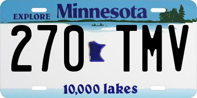 MN license plate 270TMV