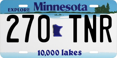 MN license plate 270TNR