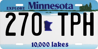 MN license plate 270TPH
