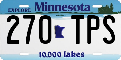 MN license plate 270TPS