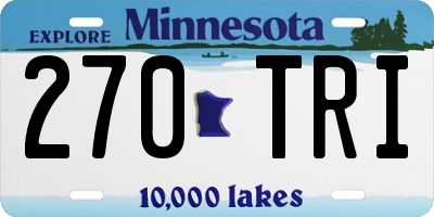 MN license plate 270TRI
