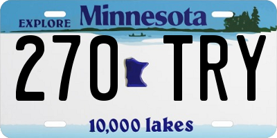 MN license plate 270TRY