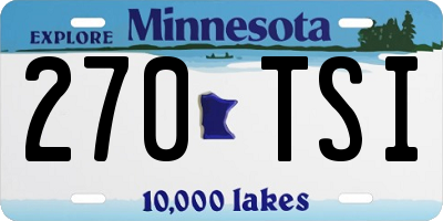 MN license plate 270TSI