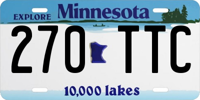 MN license plate 270TTC