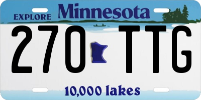 MN license plate 270TTG