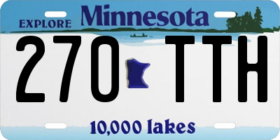 MN license plate 270TTH