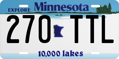 MN license plate 270TTL