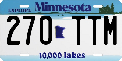 MN license plate 270TTM