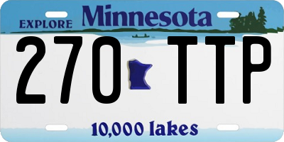 MN license plate 270TTP