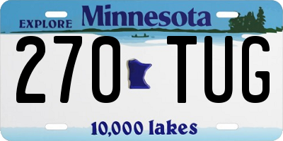 MN license plate 270TUG