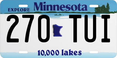 MN license plate 270TUI