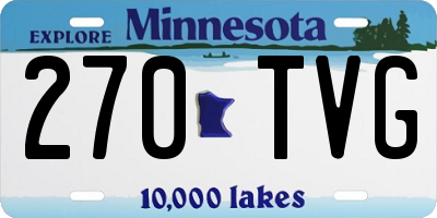 MN license plate 270TVG