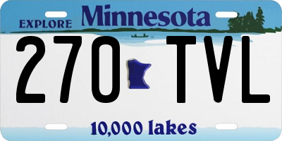 MN license plate 270TVL