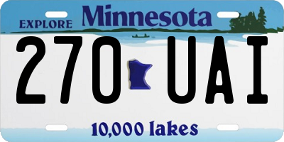 MN license plate 270UAI