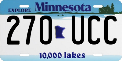 MN license plate 270UCC